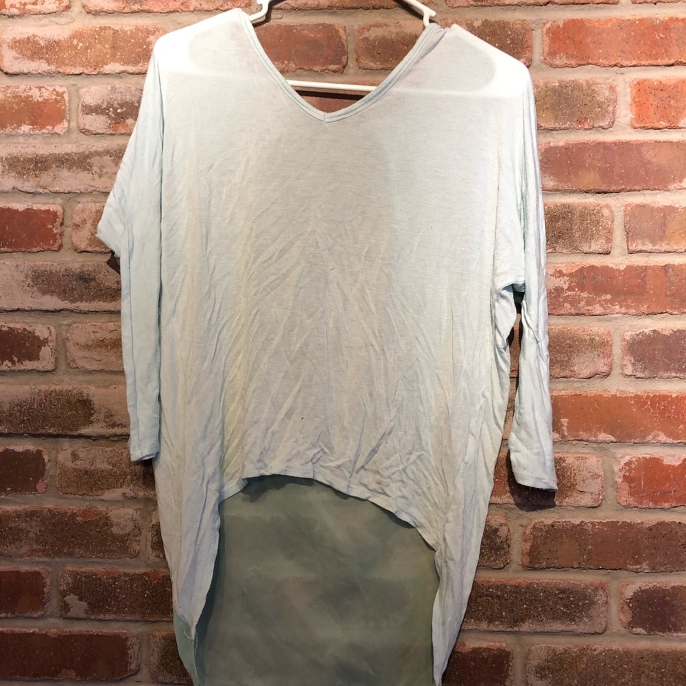 High low sheer shirt